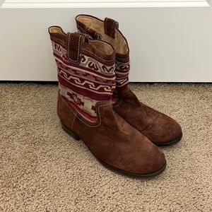 Southwestern inspired booties